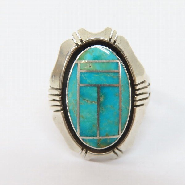 NAVAJO 40s 50s VINTAGE ターコイズ スネークリング 18号