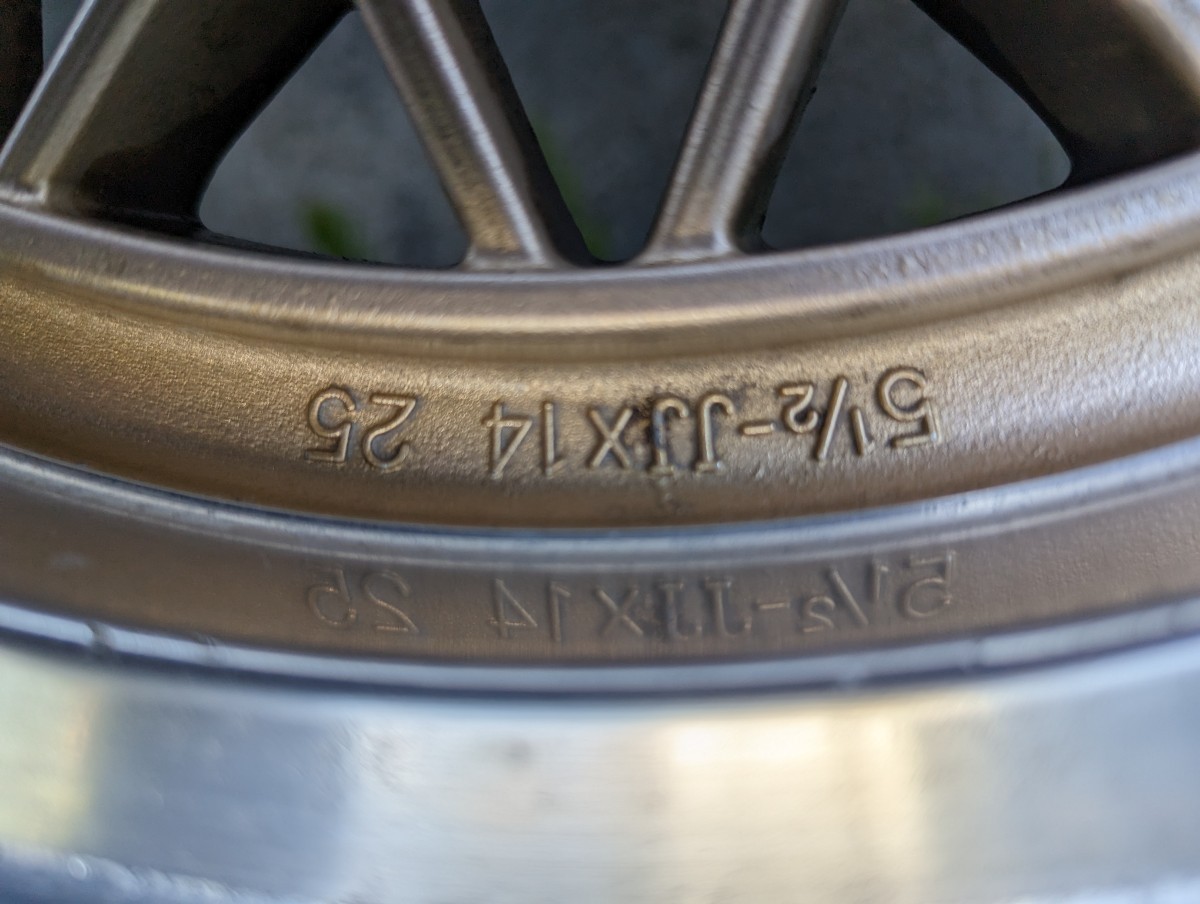 FURUKAWA F1 フルカワ 14インチ 14×5.5JJ ET+25？ PCD114.3-4H
