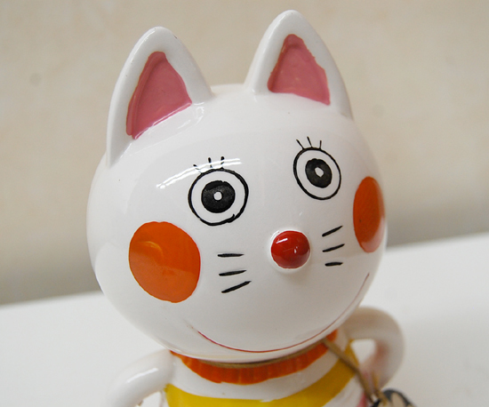 右側の猫のみ】1968年発売 フーテン動物園(内藤ルネdesign) 猫