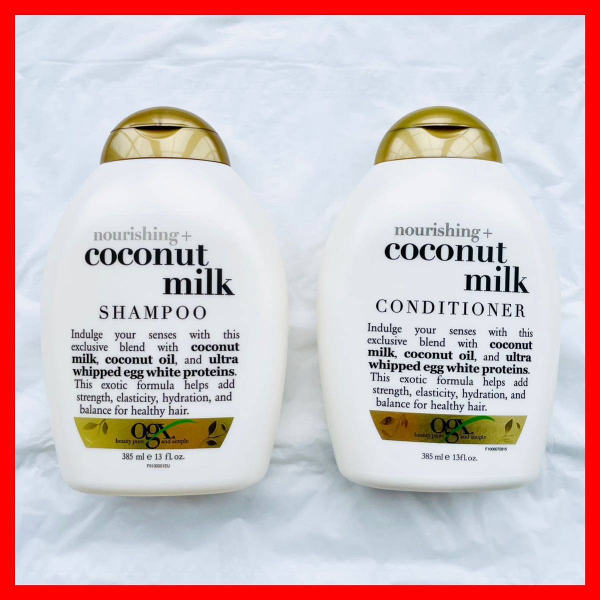 【未使用】OGX Nourishing Coconut Milk Shampoo Conditioner ココナッツミルク シャンプー