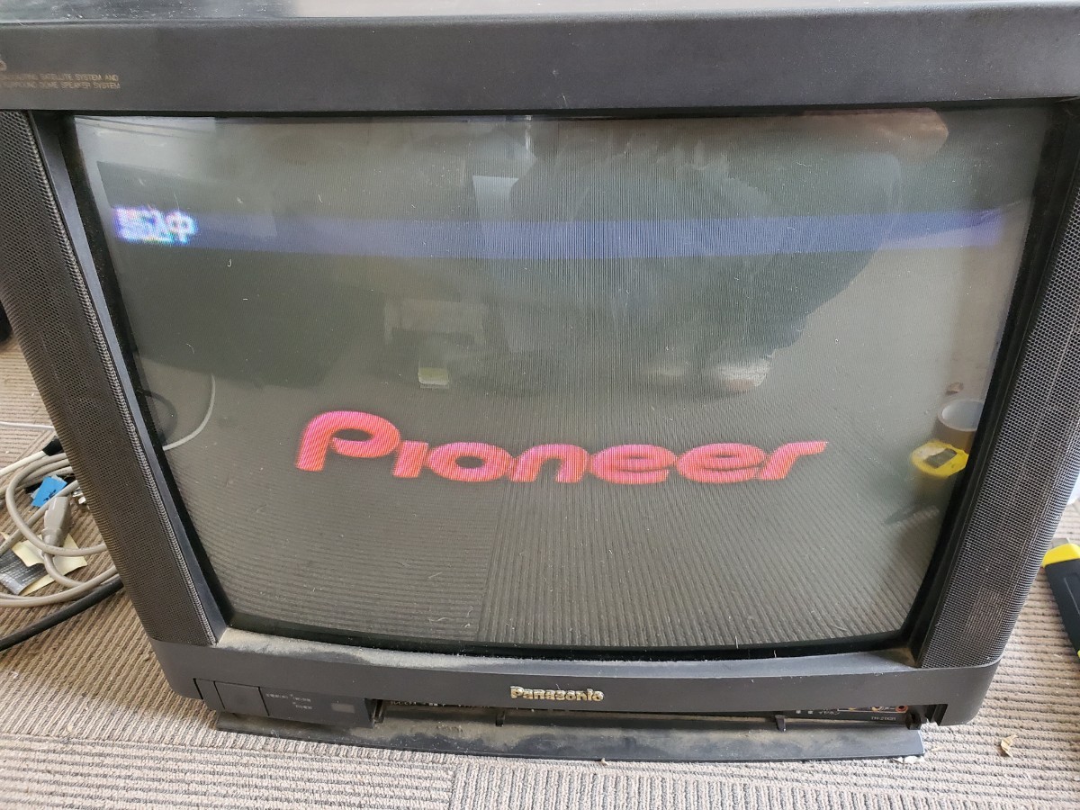 傷や汚れあり】通電、ビデオ入力確認済み Panasonic パナソニック 21型