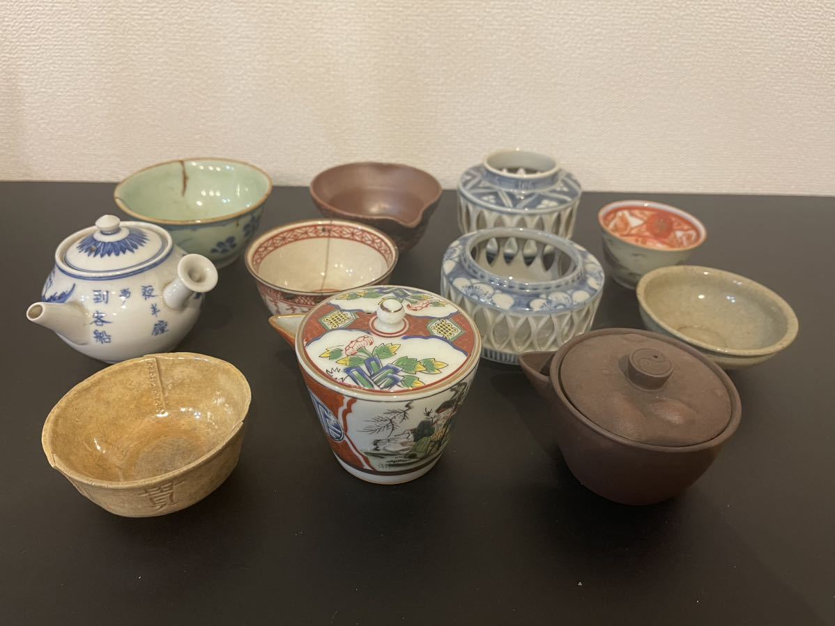 新品☆煎茶 黒茶筒こぼれ梅 菁坡