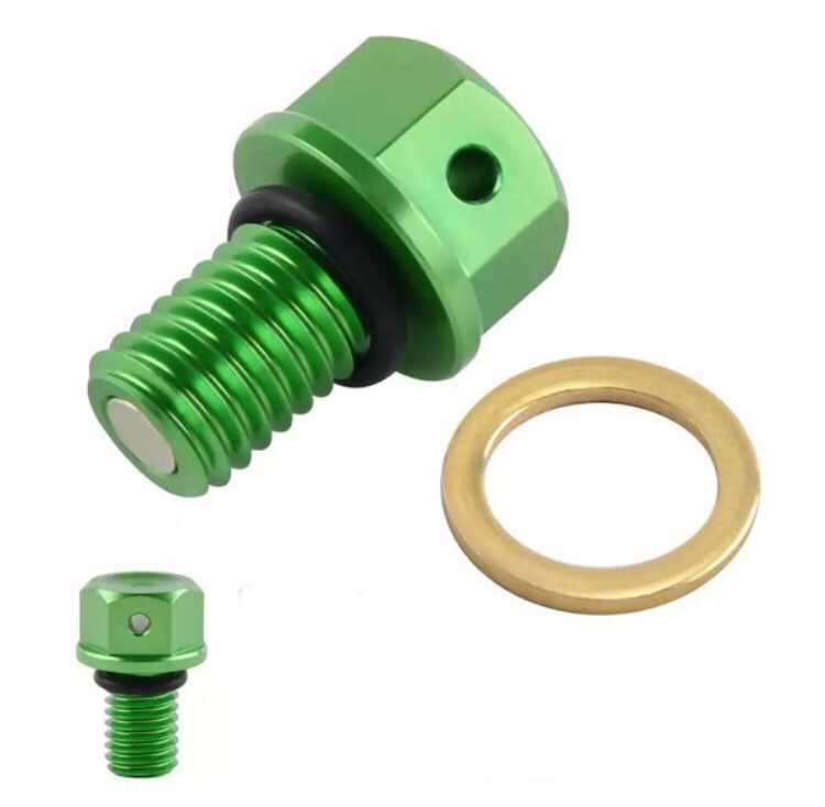 【未使用】M10xP1.5 マグネットオイルドレンプラグボルトカワサキ KX65 KX85 KX100 KX250 KX250F KX450F