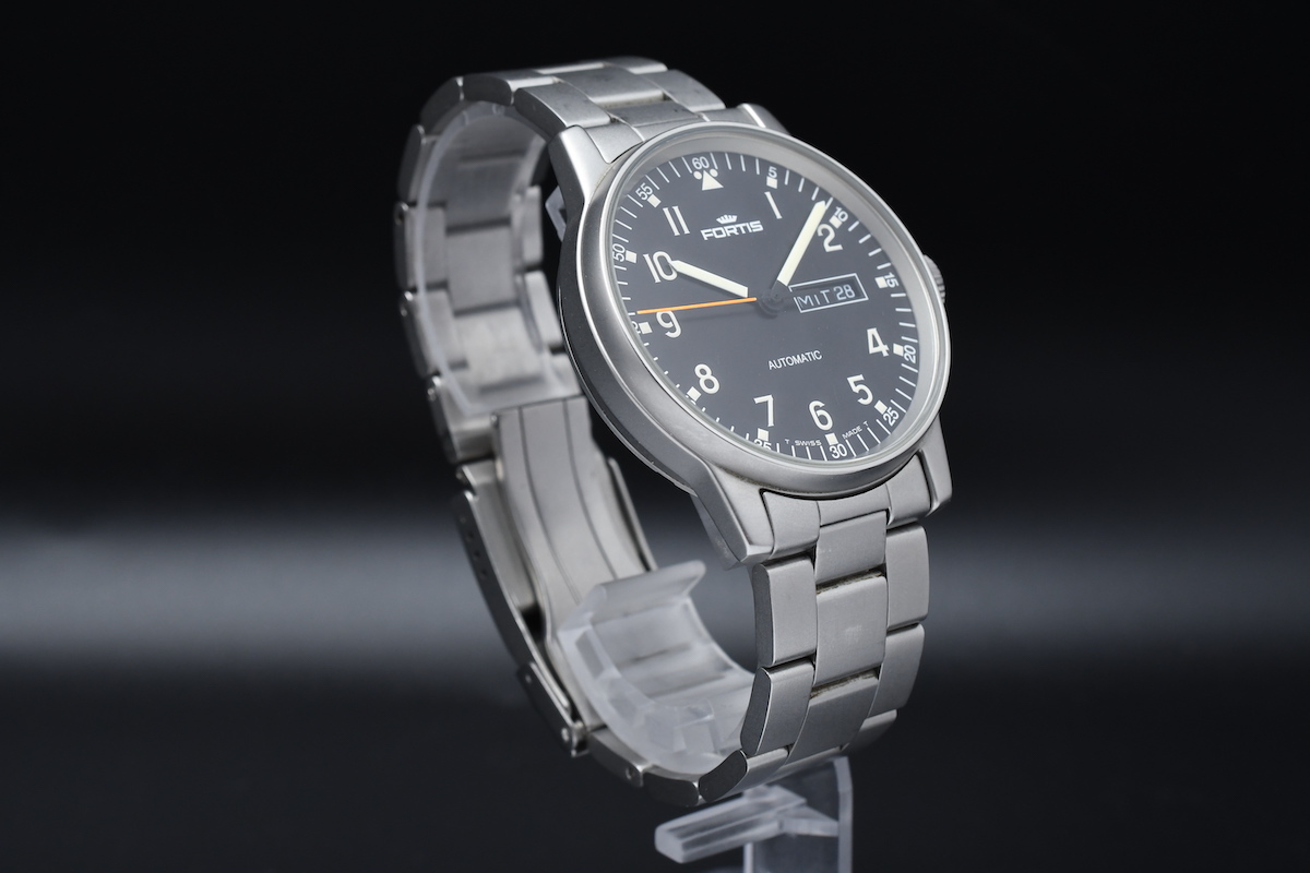 傷や汚れあり】FORTIS フリーガー Ref：595.22.158.1 フォルティス