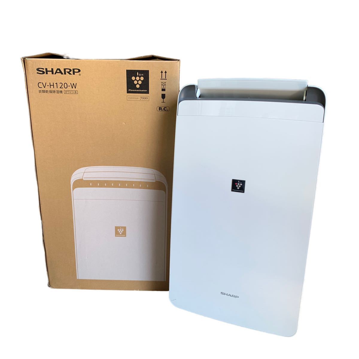 美品】SHARP除湿機 CV-J120-W WHITE（2021年製）（SHARP CV-J120-W 