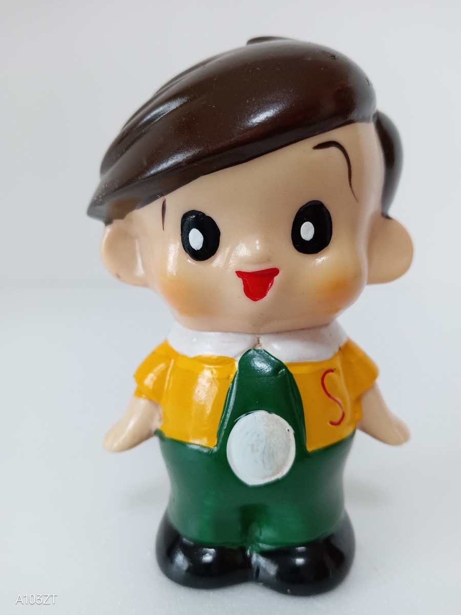 約31cm中京相互銀行カウンター貯金箱/ソフビ/店頭用/昭和レトロ