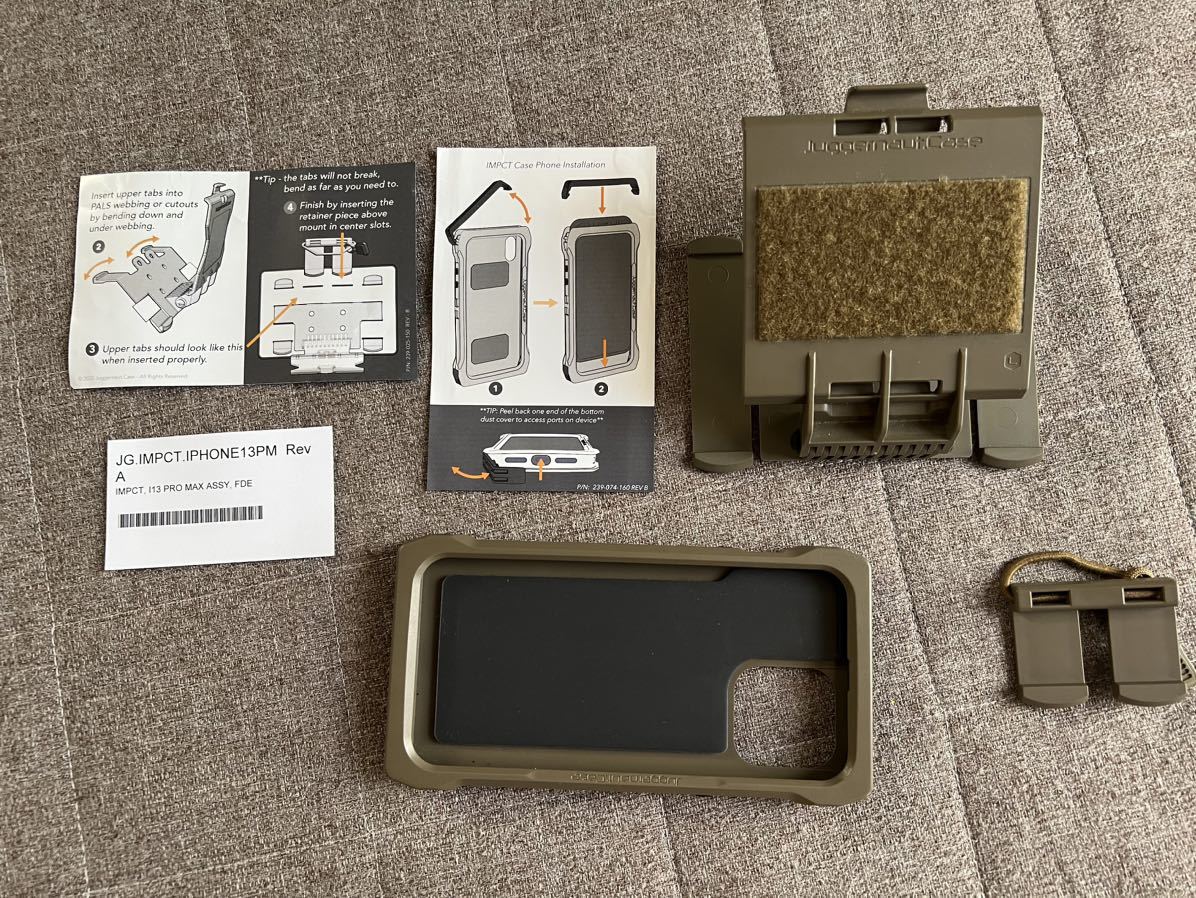 【やや傷や汚れあり】Juggernaut Case IMPCT, iPhone 13 Pro Max Phone Case ＋ PALS