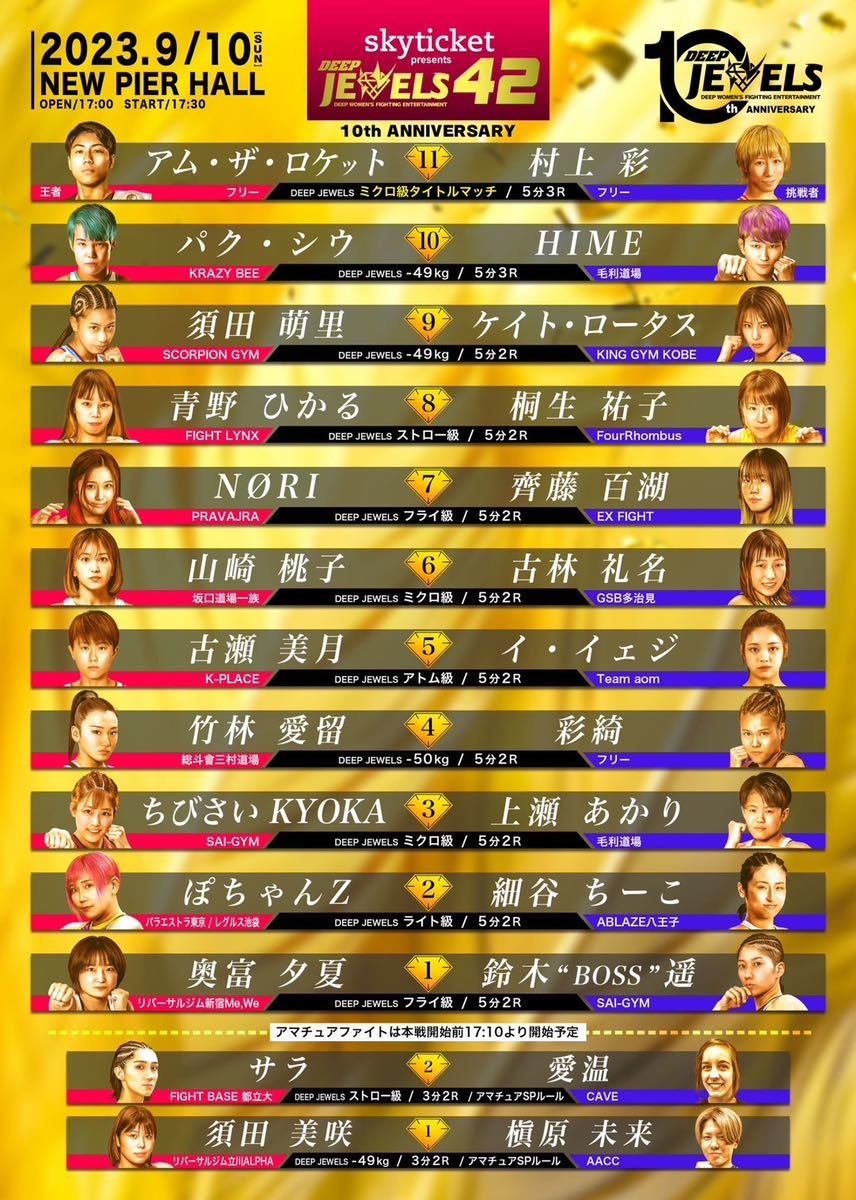 DEEP JEWELS 42 パンフレット skyticket Presents DEEP JEWELS 42 ～10th Anniversary