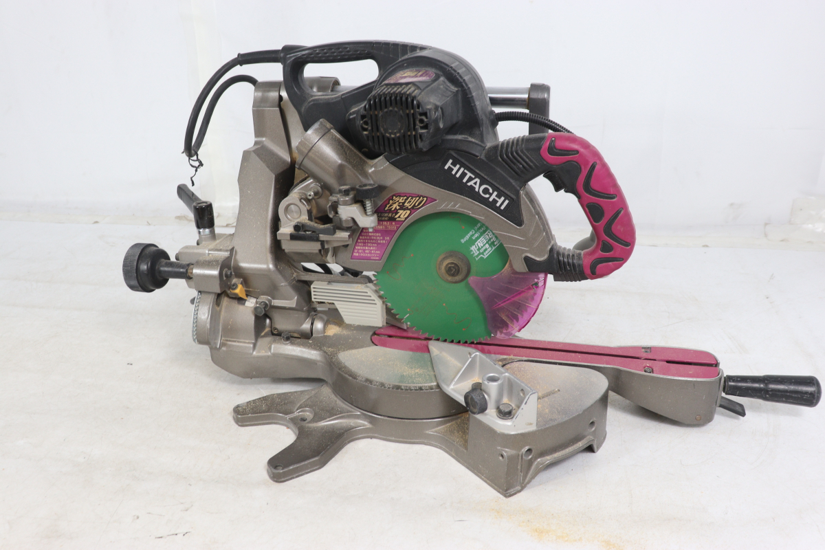 1日間だけ特価！】HITACHI スライド丸のこ クロスカットソー実働品！