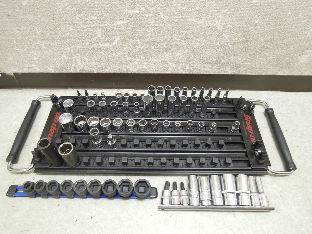 【傷や汚れあり】2508) Snapon スナップオンソケットトレイ レール 5列 6991105B2 ソケット ブルーポイント アストロ