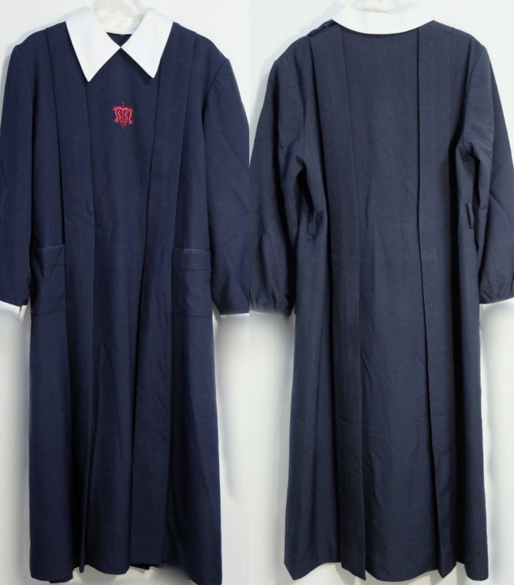 未使用】兵庫県 神戸松蔭高校 冬服長袖ワンピース 制服/学生服/神戸