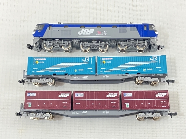 やや傷や汚れあり】TOMIX 92491 EF210形 コンテナ列車 3両セット N