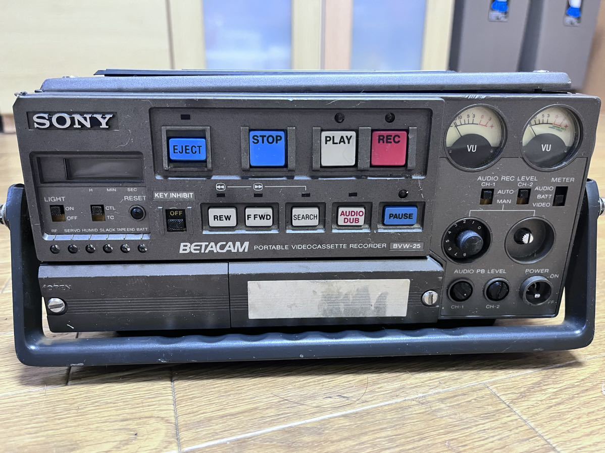 全体的に状態が悪い】ジャンク☆SONY BETACAM BVW-25 ポータブルビデオ