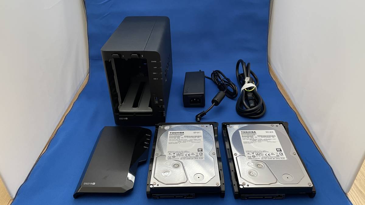 Synology NAS DS220j + WD 8TB x2 HDD 外付けハードディスク