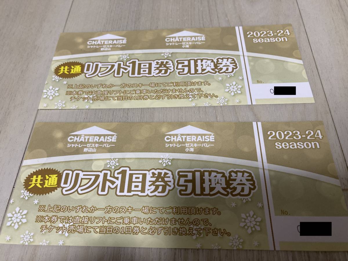 シャトレーゼスキーバレー野辺山&スキーバレー小海　共通リフト1日券引換券2枚 24-25シーズン】共通早割チケットのご案内！｜シャトレーゼスキー