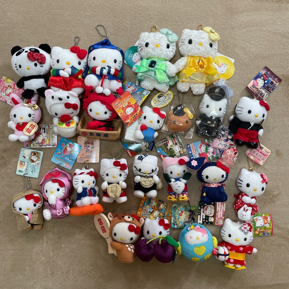 ハローキティ 根付け ぬいぐるみ79点セット売り ハローキティ 根付け ぬいぐるみ79点セット売り 沖縄 ハローキティ