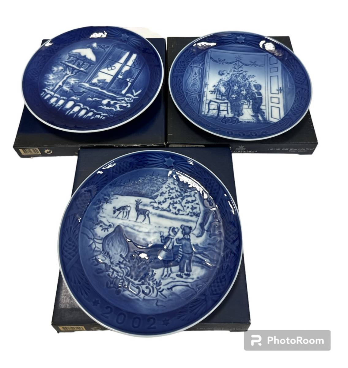 ロイヤルコペンハーゲン 味わい深く イヤープレート2002 