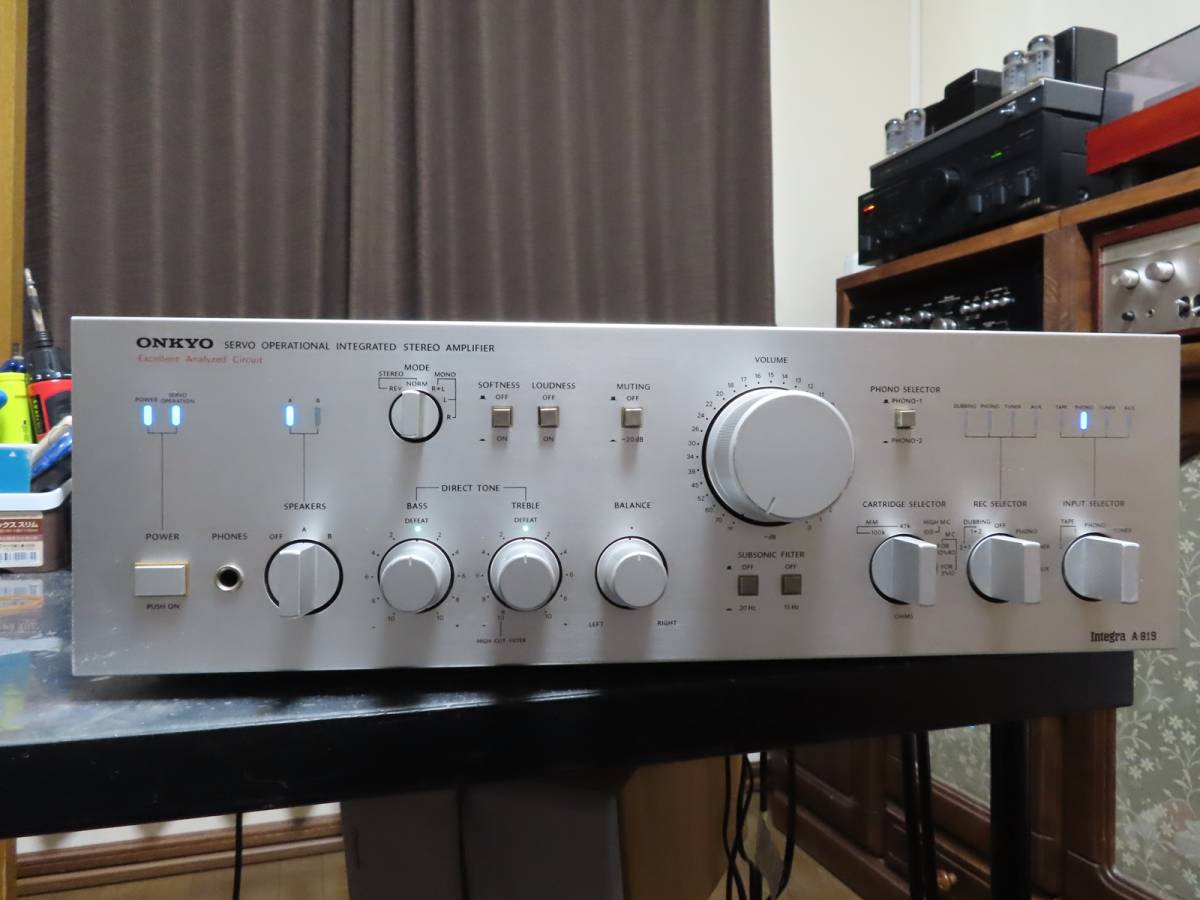 整備済 ONKYOオンキョープリメインアンプ Integra A-819XX（やや