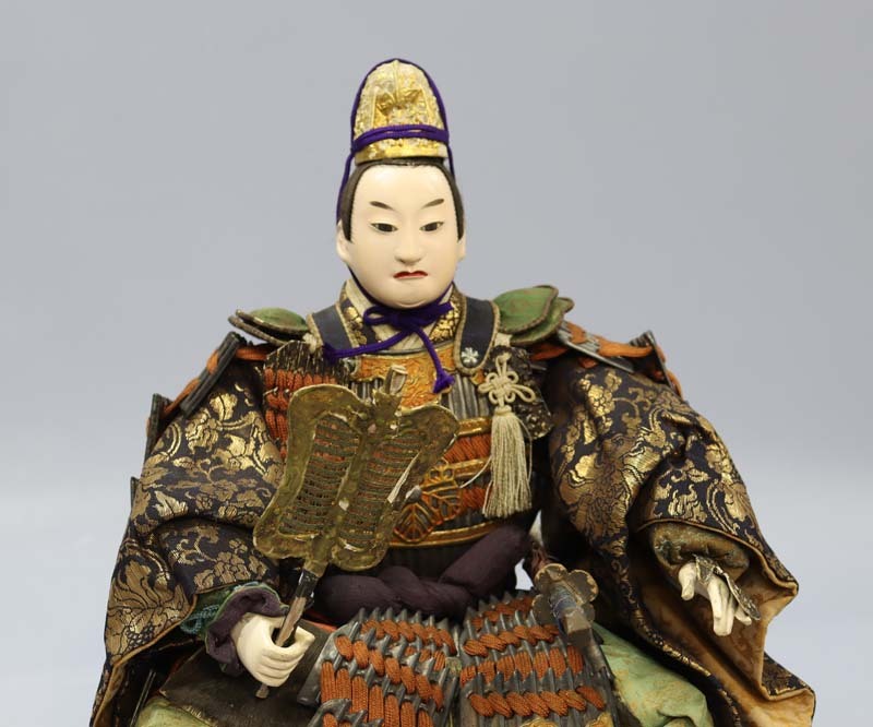 即決！◇ 江戸時代 五月人形 源義経 ◇ 武者人形 大将人形の落札情報