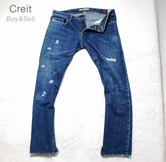 【未使用に近い】E13 美品★希少モデル★dieselディーゼルリミテッドエディション008of300BUSTERデニムジーンズパンツ