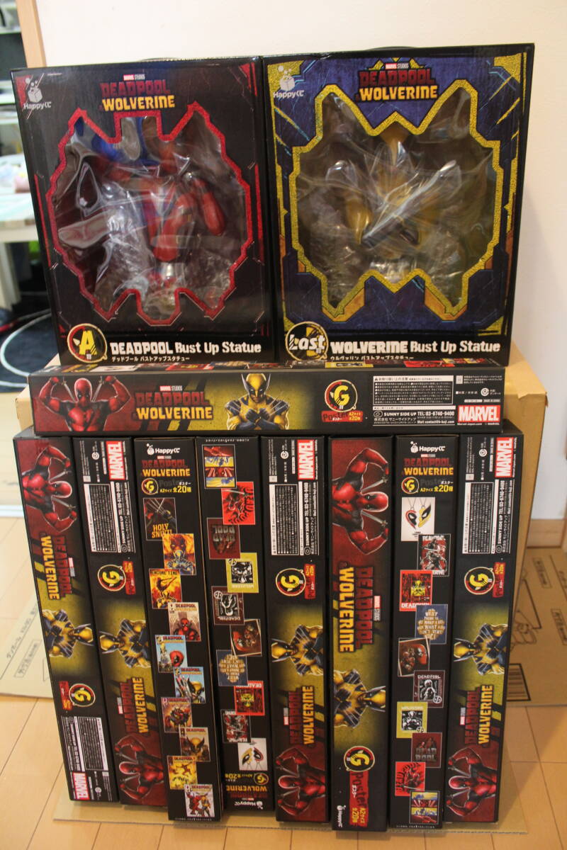【未開封】デッドプール Happyくじ A賞 バストアップスタチュー A賞の「デッドプール バストアップスタチュー」。 - 「デッド