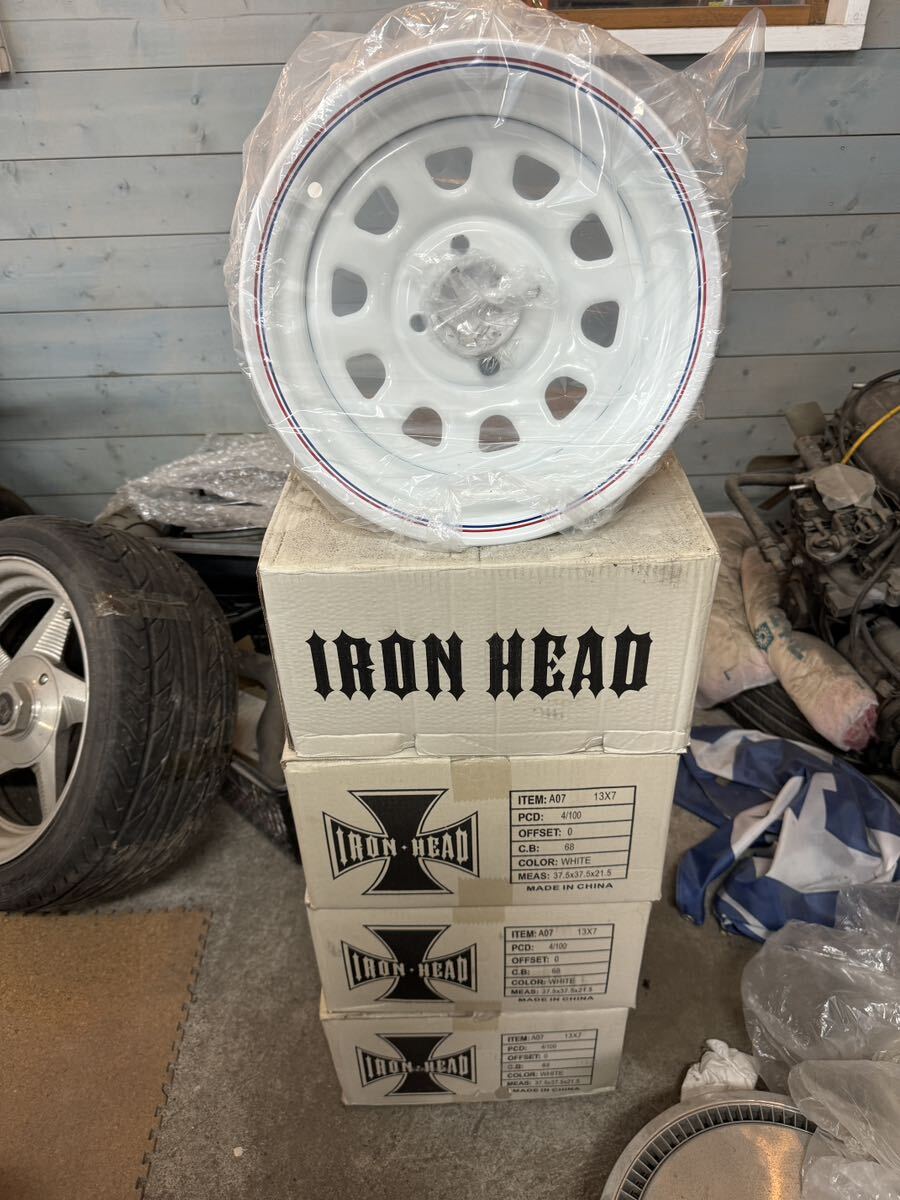 13インチ 7j＋25 4本セット 13インチ デイトナ風 鉄チン 7J +25 4