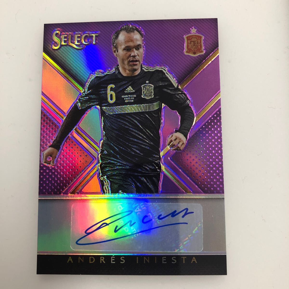 イニエスタ 直筆サイン色紙(額装) ヴィッセル神戸 FCバルセロナ