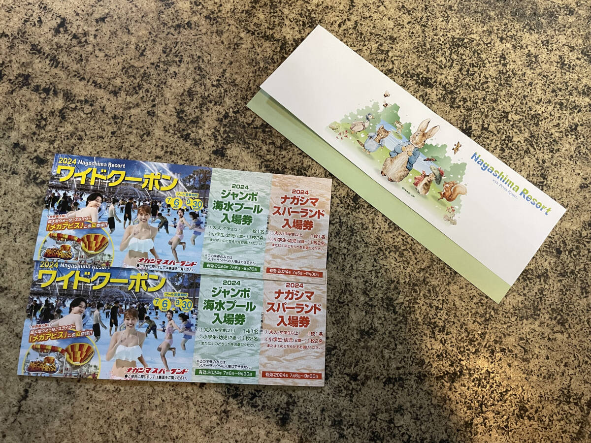 ナガシマ ジャンボ海水プール ワイドクーポン 3冊　b ナガシマ ジャンボ海水プール ワイドクーポン 3冊