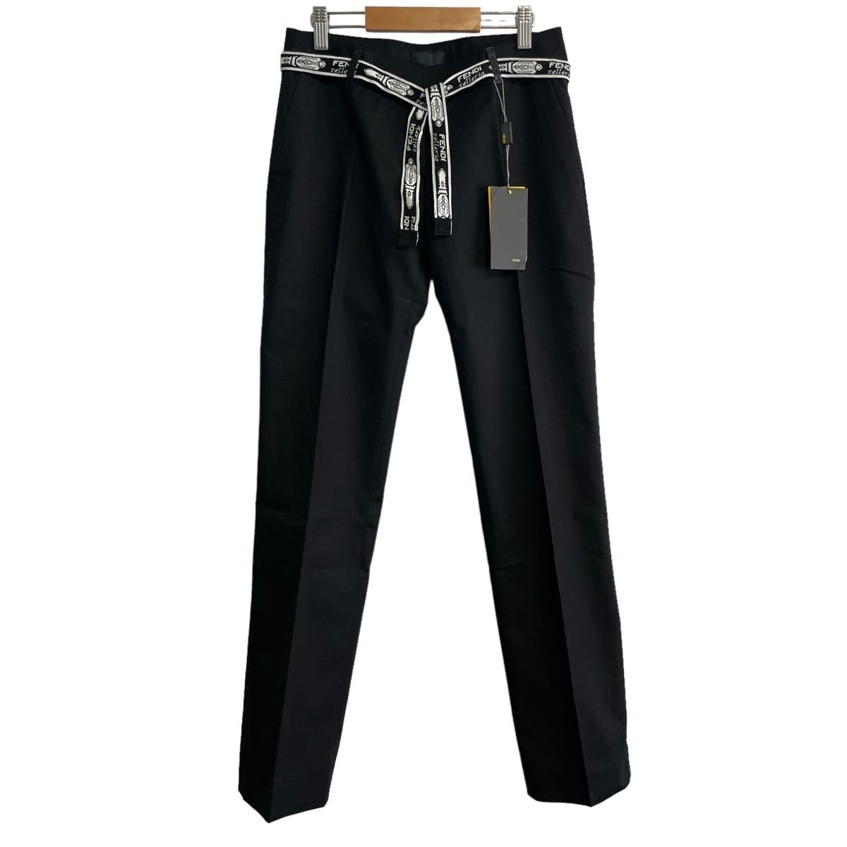 Fendi シルク サイドライン ジャージ スラックス パンツ ボトムス FR5990 ピンク 36 (204111