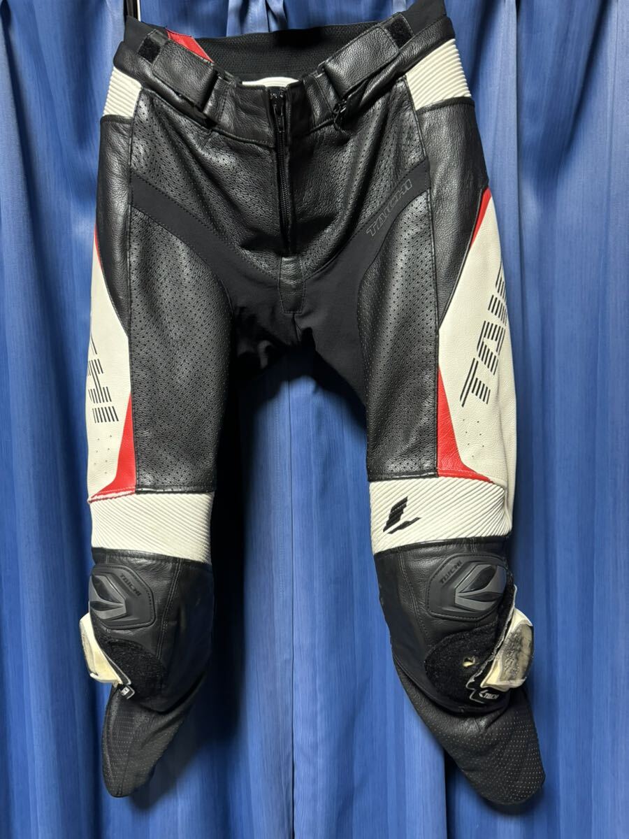 TAICHI レザーバイクパンツ ブラック 膝プロテクター付き TAICHI レザーバイクパンツ ブラック 膝プロテクター付き TAICHI