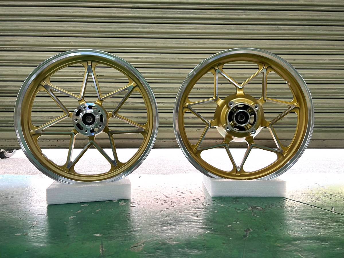 ZRX400 キャストホイール ゴールド 18インチ ゼファー750 タイヤ付