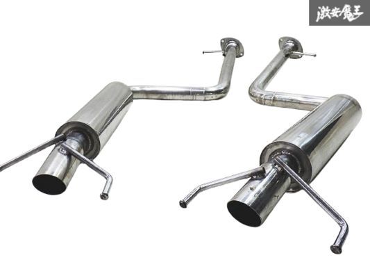 18クラウンスリーキャッツリアピースマフラー スリーキャッツ GRS182 18クラウン 100Φ真円 スーパーBass マフラー