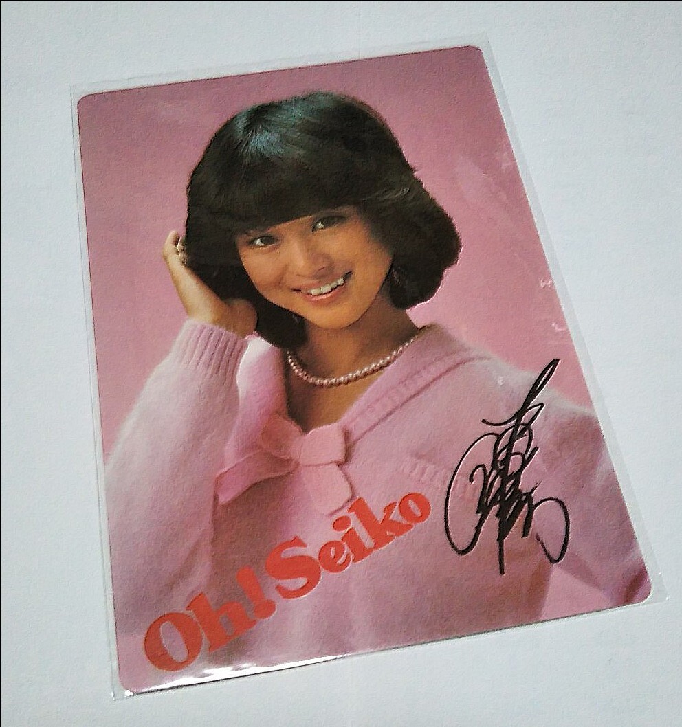 ☆松田聖子 ブロマイド サイン色紙 昭和アイドル 昭和レトロ サン