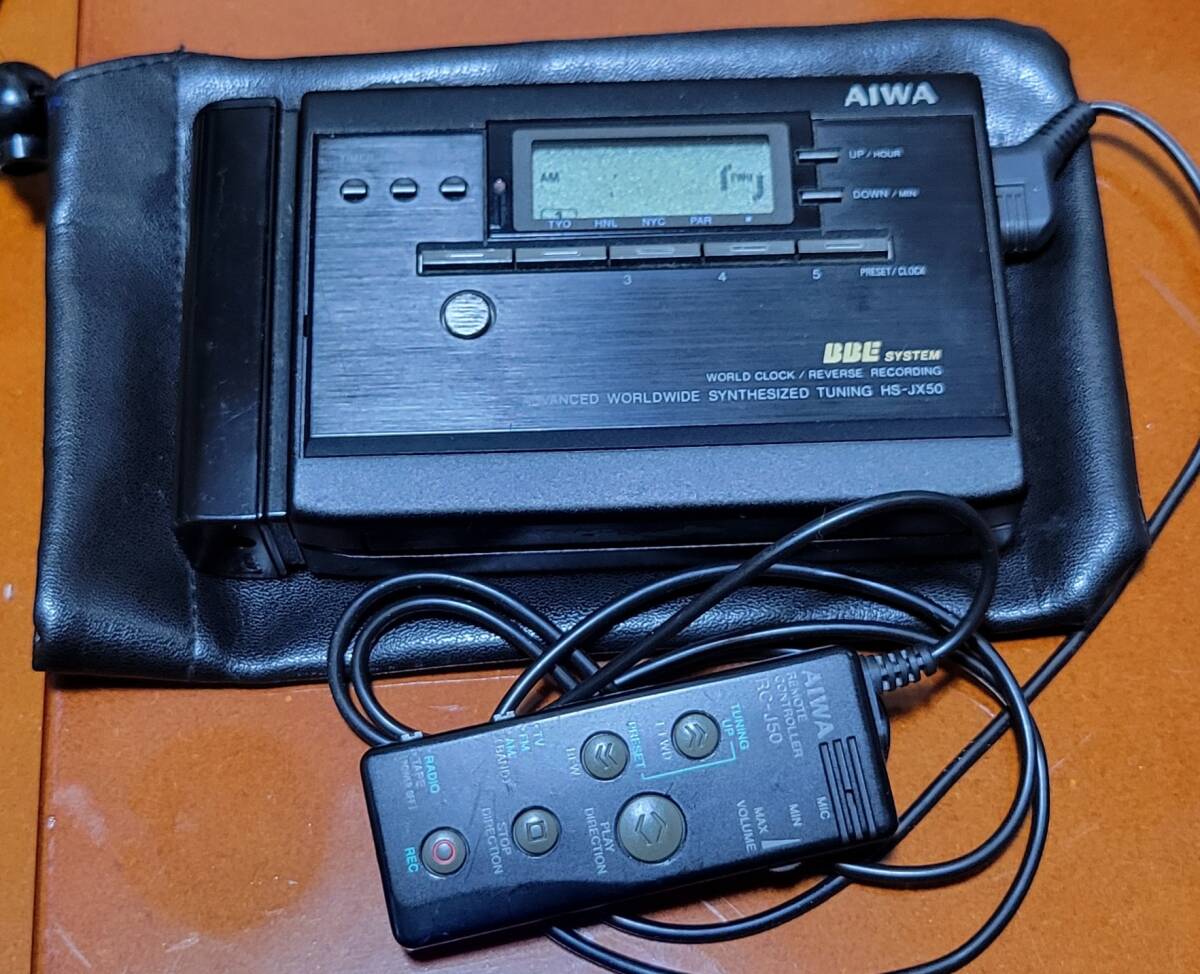 AIWA HS-PL55 ポータブルカセットプレーヤー 動作未確認 ジャンク AIWA