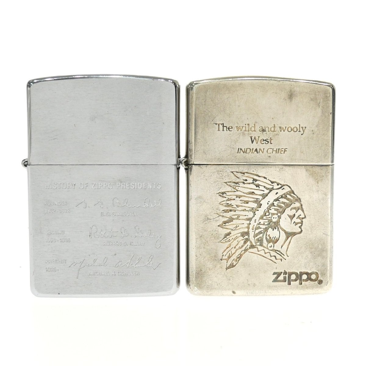 ZIPPO オイルライター The wild and wooly West INDIAN CHIEF 1996年製