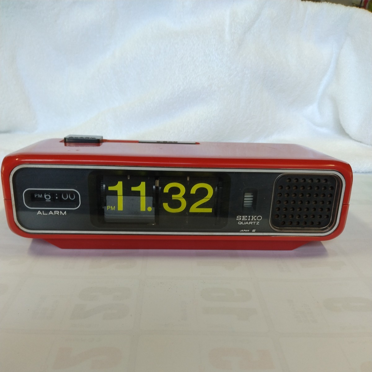 SEIKO クオーツアラーム QN 424R 動作品 昭和レトロ SEIKO クオーツアラーム QN 424R 動作品 昭和レトロ