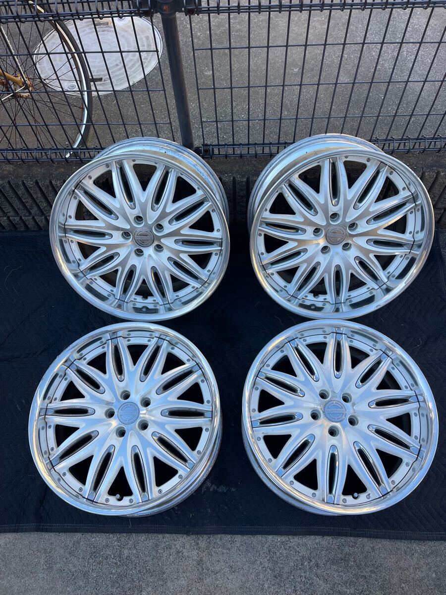 中古】WORK ワーク ラスターレRT1 LV 5.5J(+45) 165-40-16 4本セット