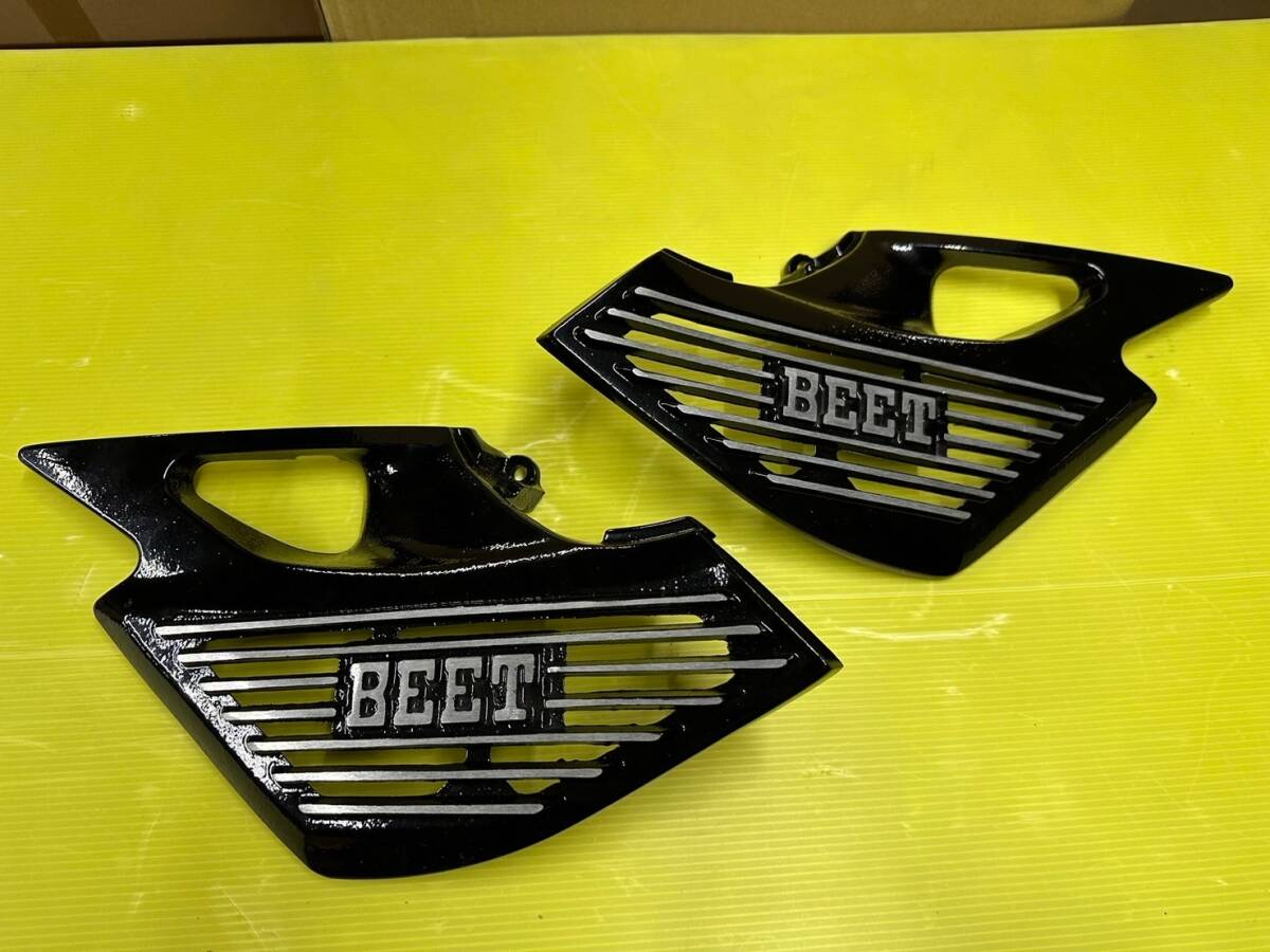 中古　美品　ＧＳ４００　カムカバーセット　削り　黒　ロゴ有/アルフィン BEET 中古 美品 GS400 カムカバーセット 削り 黒 ロゴ有