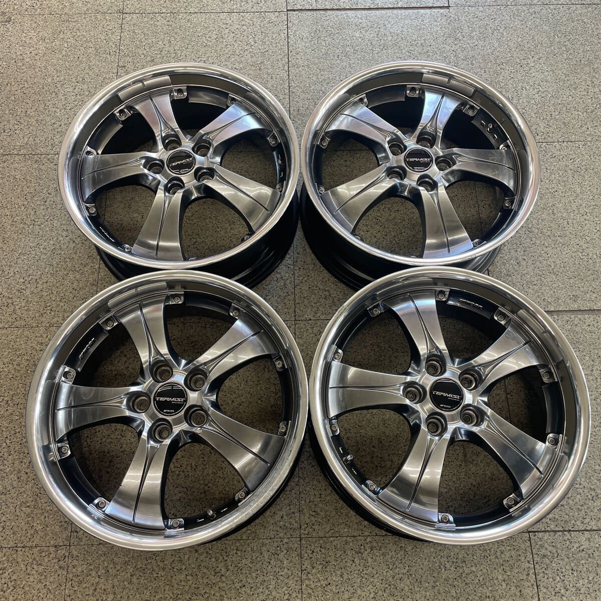 傷や汚れあり】中古ホイール WORK TERMIST TM1 18×7.5JJ 5H114.3+47 4