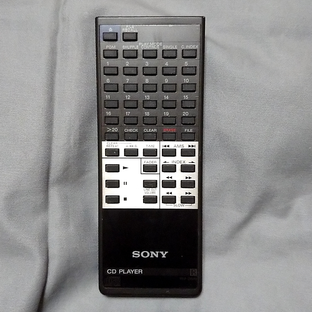 SONY(ソニー)CD用リモコン(remote) 適応機種：CDP-X777ES Sony RM-D992 CDデッキ リモコン CDP-X777ES 対応 送料無料