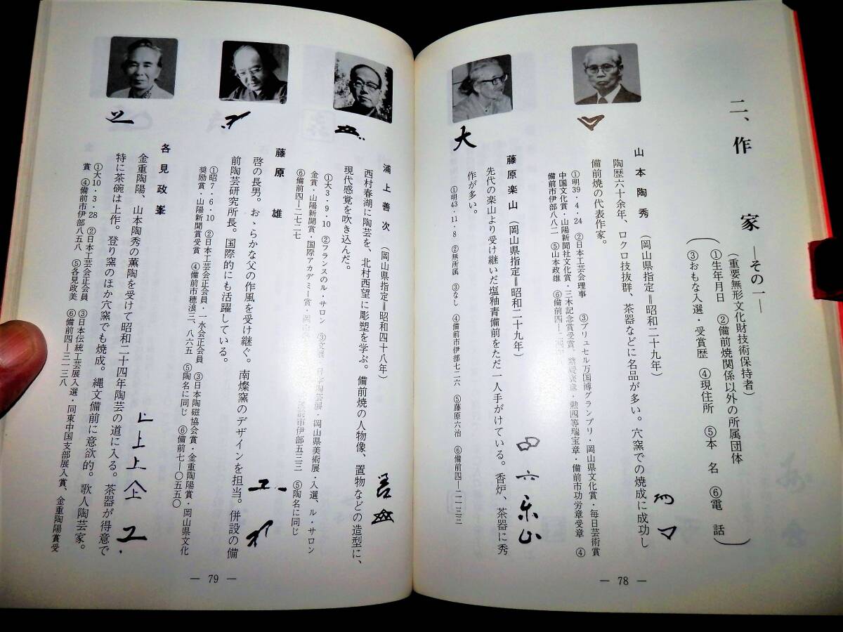 ①名工　田中金蔵友石　作　備前系保命酒　角徳利／②備前南燦窯　森本英助作　ぐい呑 ①名工 田中金蔵友石 作 備前系保命酒 角徳利／②備前南燦窯