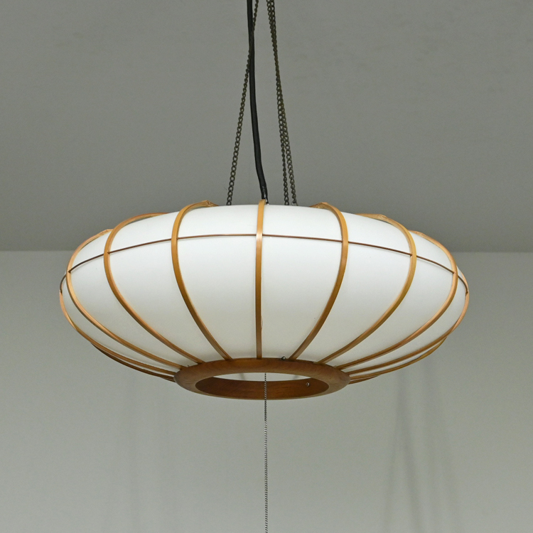 ヤマギワ yamagiwa 糸巻きガラス ペンダントライト 和風 ビンテージ