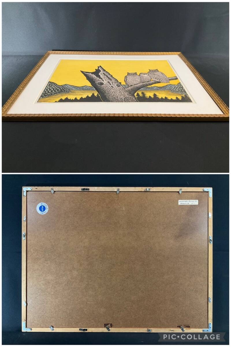 新入荷＊ 赤祖父ユリ「シマウマ」木版画/赤祖父ゆり/WOODBLOCK PRINT