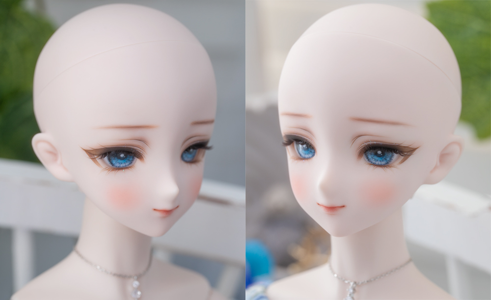 DDH-27 【h845】DDH04セミホワイト肌カスタムヘッド+アイ1組(ボークス社製)