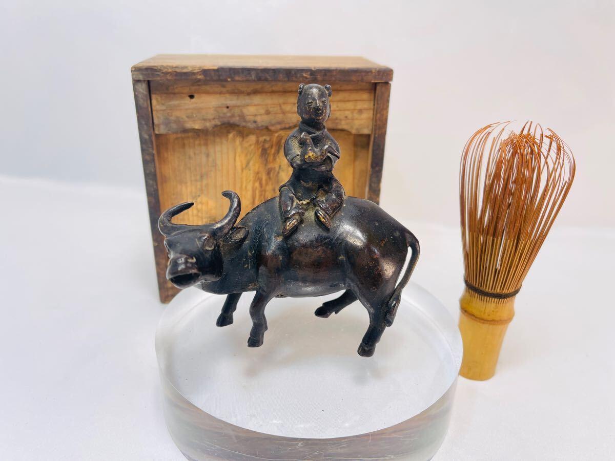 P096 鉄瓶 急須 茶道具 瑞雪堂造？骨董品 蓋（真鍮？銅）