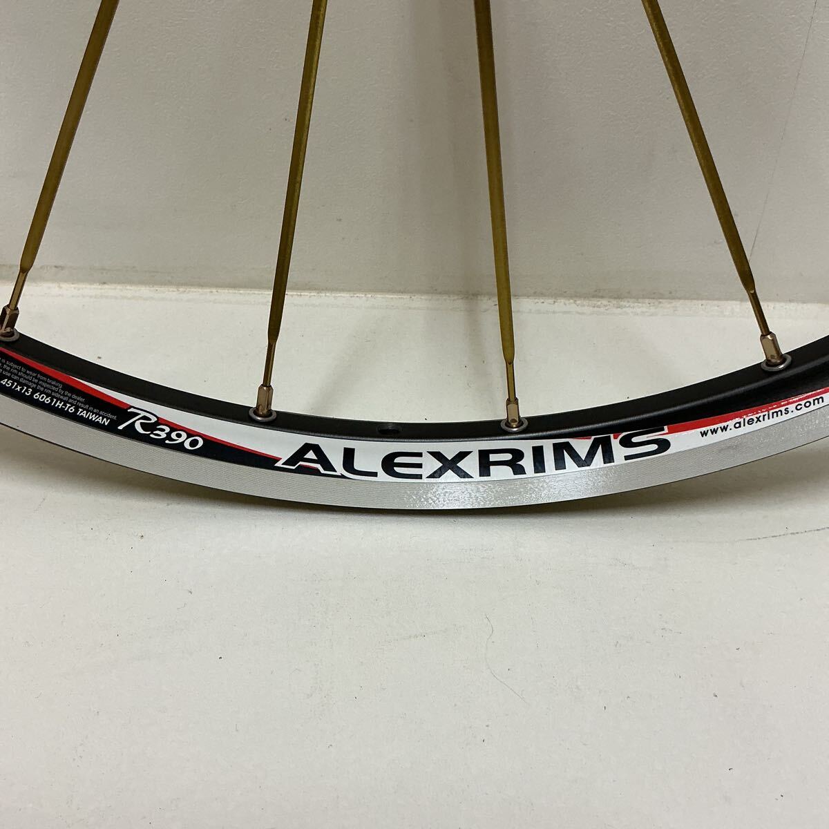 【未使用】20インチ 451 軽量100mmハブ ALEXRIMS R390リム 組み立て済みフロントホイール ゴールドの落札情報詳細 ...