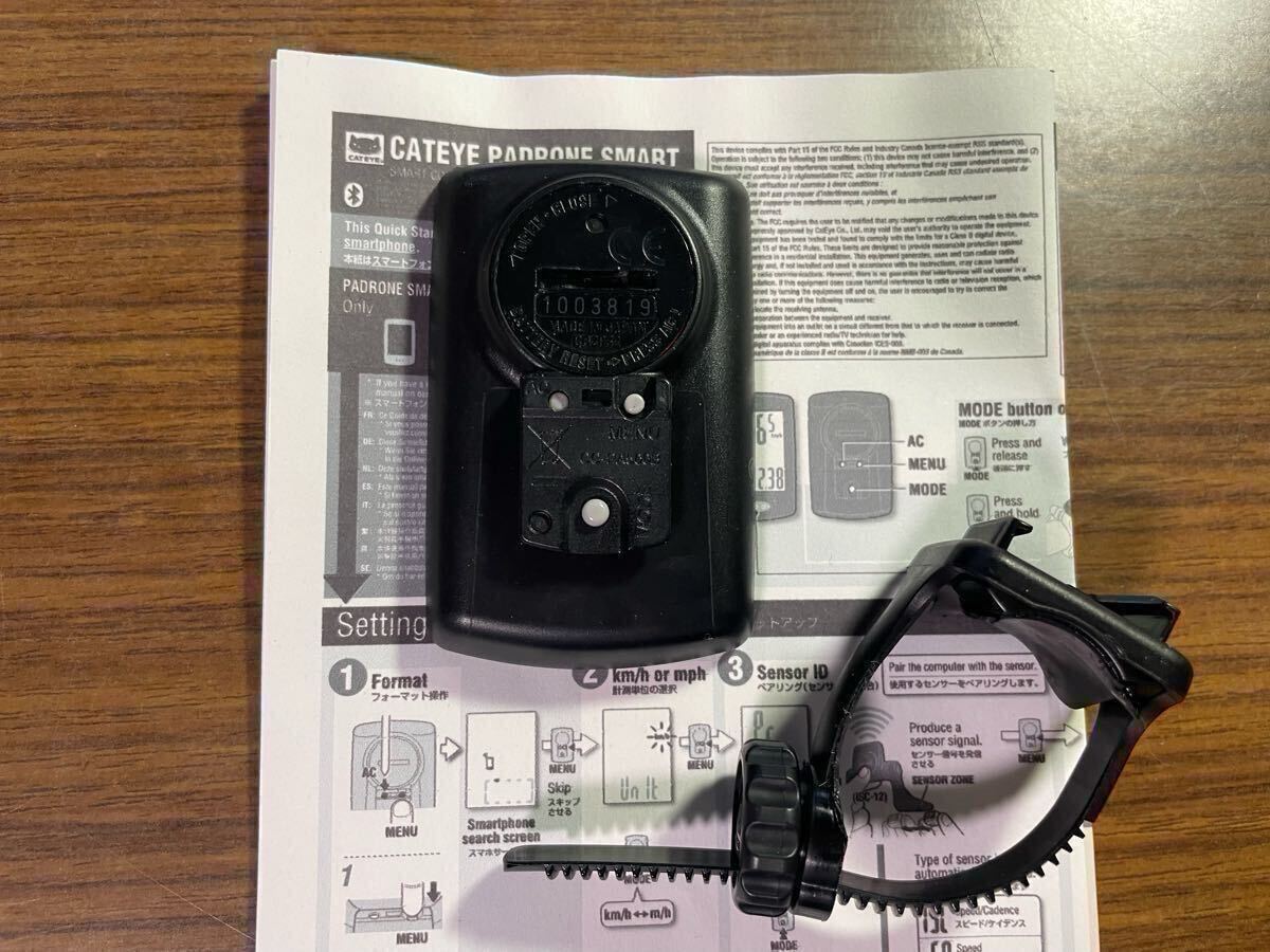 Cateye Padrone SMART Plus Ciclocomputer – Bluetooth Con Sensore Cadenza E Frequenza Cardiaca Modello CC-PA500B