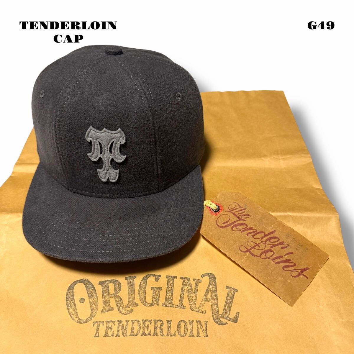tenderloin ロープ付き黒トラッカーキャップ Amazon.co.jp: TENDERLOIN