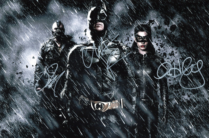 クリスチャン・ベール&アン・ハサウェイ 直筆サイン入りフォト 「ダークナイト」 クリスチャン・ベール&アン・ハサウェイ 直筆サイン入りフォト