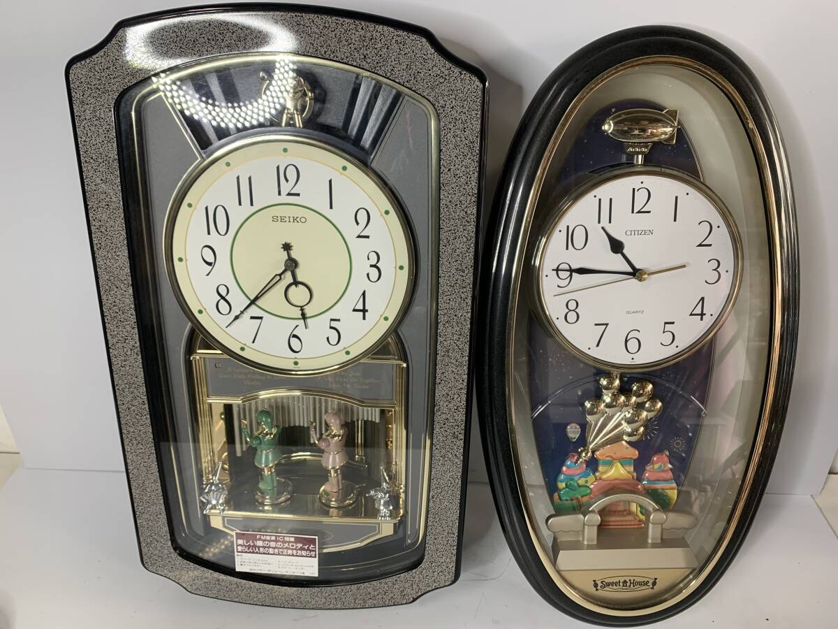 BJ377【動作品】CITIZEN シチズン 掛け時計 パルミューズ M487 型番